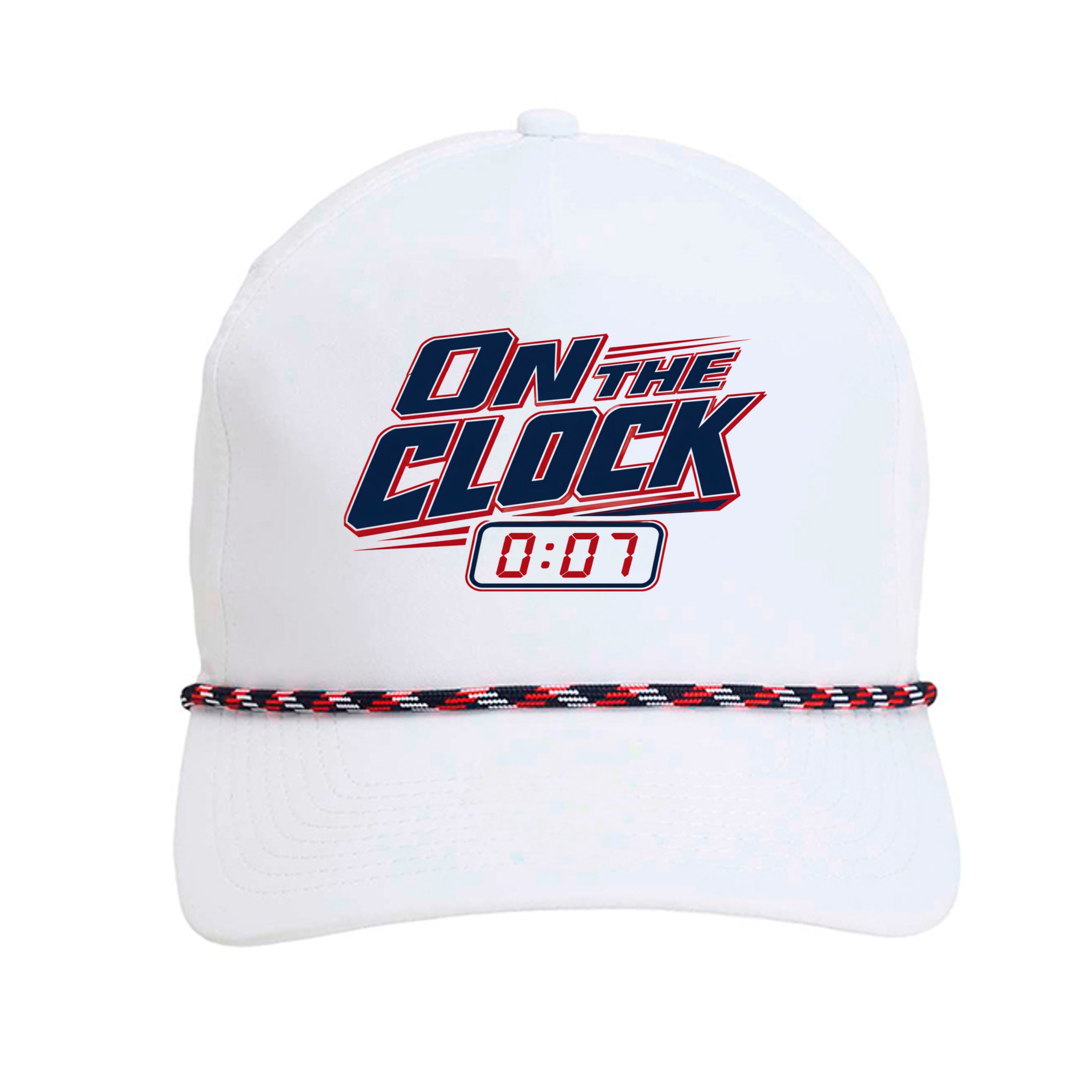 White/ Navy-Red - 5054 - FRONT